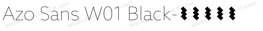 Azo Sans W01 Black字体转换